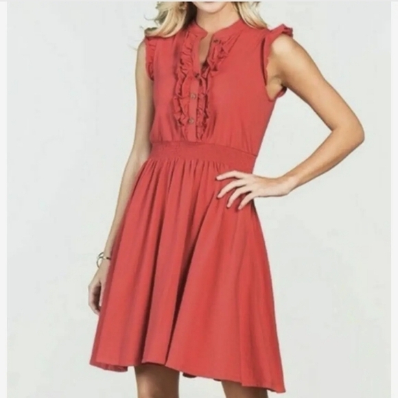 Matilda Jane Coral One Way Sleeveless Ruffle Dress Small - Picture 11 of 11